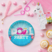 アロハプールパーティー ペーパープレート (パーティー)
