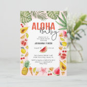 アロハベイビー フレッシュサマー フルーツベイビーシャワー 招待状 (スタンド正面)