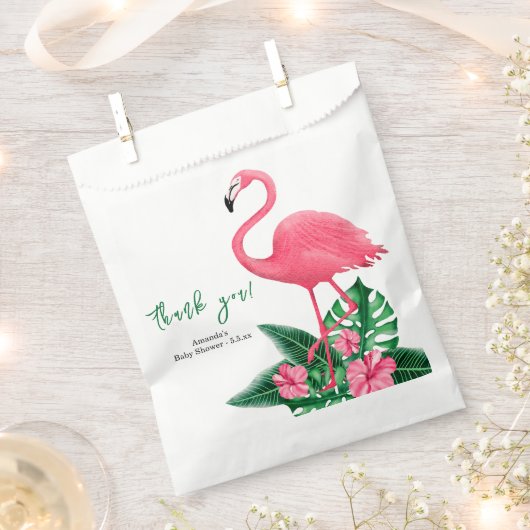 アロハベビーシャワーありがとう フェイバーバッグ (クリップ留めされた状態)