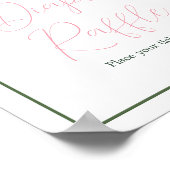 アロハベビーシャワーおむつラッフル ポスター (角)