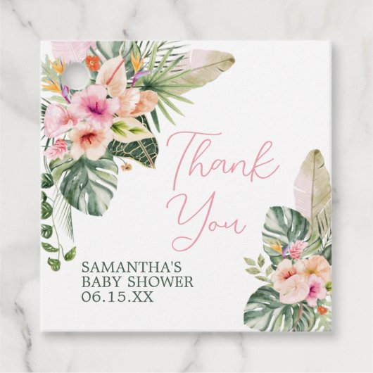 アロハベビーシャワースクエア フェイバータグ (正面)