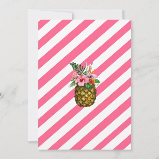 アロハベビーシャワーハワイアンルアウ（ハワイ式宴会） 招待状 (裏面)