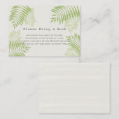 アロハベビーシャワー予約カードを持って来て エンクロージャーカード (正面/裏面)