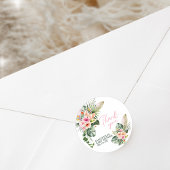 アロハベビーシャワー ラウンドシール