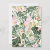 アロハベビーシャワー 招待状 (裏面)