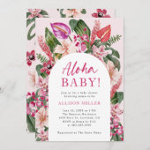 アロハベビーシャワー 招待状 (正面/裏面)