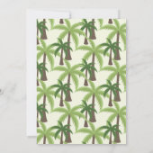 アロハベビートロピカルテーマベビーシャワー 招待状 (裏面)