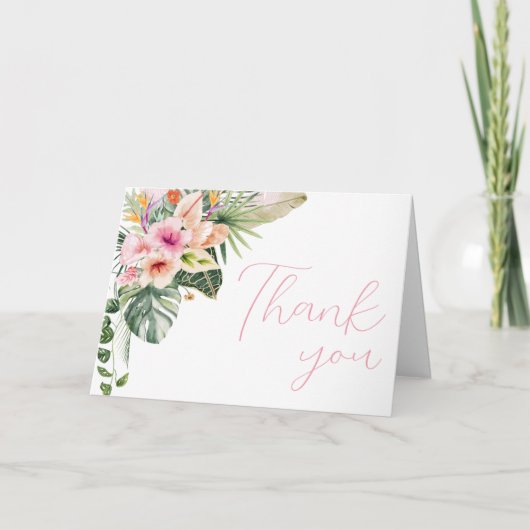 アロハベビートロピカルベビーシャワー サンキューカード (正面)