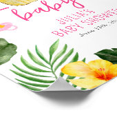 アロハベビーパイナップル&パシファイアベビーシャワールアウ(ハワイ式宴会) ポスター (角)