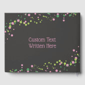 アロハベビーピンク&グリーントロピカルガールベビーシャワー ゲストブック (裏面)