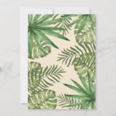 アロハベビー新鮮な夏のフルーツ赤ちゃんシャワー 招待状 (裏面)