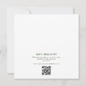 アロハベビー熱帯フローラリースベビーシャワー 招待状 (裏面)