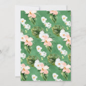 アロハベビー熱帯性ベビーシャワー招待 招待状 (裏面)