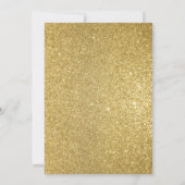 アロハベビー金ゴールドトロピカルベビーシャワー招待状 招待状 (裏面)