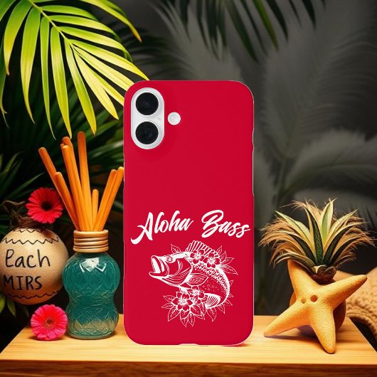 アロハベースハワイアンさくらんぼレッド Case-Mate iPhoneケース