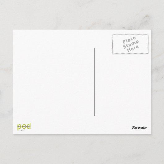 アロハホヌビューティフルウミガメ虹と花 ポストカード (裏面)