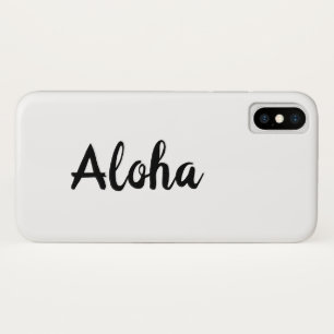 アロハホワイトiPhoneケース iPhone X ケース