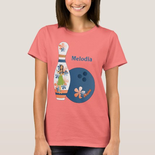 アロハボーリングデザイン Tシャツ (正面)