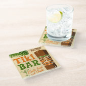 アロハポスター ガラスコースター (アングル)