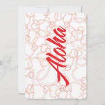 アロハポストカードハート一杯