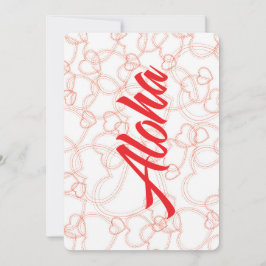 アロハポストカードハート一杯 シーズンカード