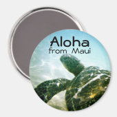 アロハマウイウミガメ マグネット (正面/裏面)