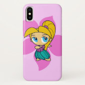 アロハミツハワイアンピンクハイビスカスフラガール Case-Mate iPhoneケース (裏面)