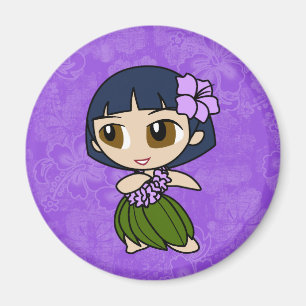 アロハミツフラガールハイビスカスマグネット マグネット