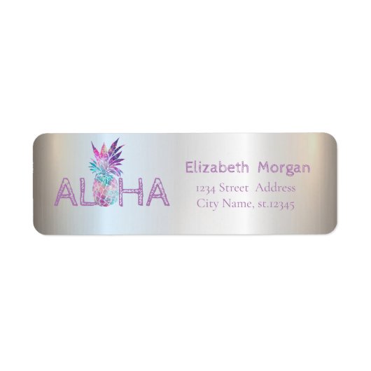 アロハモダン・パイナップル – シルバー ラベル (正面)