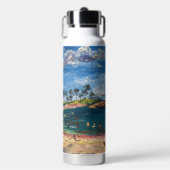 アロハモーニング絵を描ズ ウォーターボトル (正面)