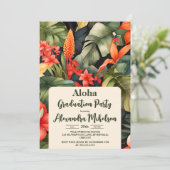 アロハルアウ(ハワイ式宴会)トロピカルアイランドビーチ卒業パーティー 招待状 (スタンド正面)