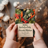 アロハルアウ（ハワイ式宴会）トロピカルアイランドビーチ卒業パーティー 招待状