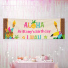 アロハルアウ（ハワイ式宴会）トロピカルハワイアン誕生日バナー