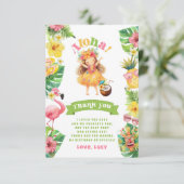 アロハルアウ（ハワイ式宴会）トロピカルバースデーパーティー サンキューカード (スタンド正面)