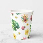 アロハルアウ（ハワイ式宴会）トロピカルバースデーパーティー 紙コップ (裏面)