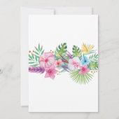 アロハルアウ(ハワイ式宴会)トロピカルバースデーパーティ招待状 招待状 (裏面)