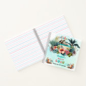 アロハルアウ(ハワイ式宴会)トロピカルビーチスウィート16パーティーゲストブック ノートブック (内部)