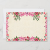 アロハルアウ(ハワイ式宴会)トロピカルベビーシャワー招待状 招待状 (裏面)