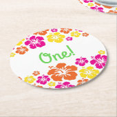 アロハルアウ（ハワイ式宴会）バースデーパーティー ラウンドペーパーコースター (アングル)