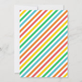 アロハルアウ(ハワイ式宴会)ビーチ誕生日ブラックヘアボーイインベンション 招待状 (裏面)