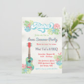 アロハルアウ(ハワイ式宴会)熱帯フローラ夏パーティー 招待状 (スタンド正面)