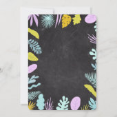 アロハルアウ(ハワイ式宴会)熱帯卒業パーティー招待状 招待状 (裏面)