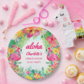 アロハルアウ（ハワイ式宴会）熱帯卒業パーティー紙プレート ペーパープレート (パーティー)