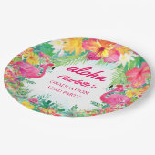 アロハルアウ（ハワイ式宴会）熱帯卒業パーティー紙プレート ペーパープレート (アングル)