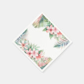 アロハルアウ(ハワイ式宴会)熱帯成人誕生日 スタンダードカクテルナプキン (角)