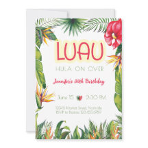 アロハルアウ（ハワイ式宴会）誕生日熱帯フローラパーティー