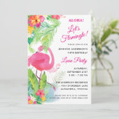 アロハレッズフラミングルルアウ(ハワイ式宴会)バースデーパーティー 招待状 (スタンド正面)