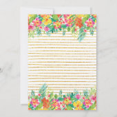 アロハレッズフラミングルルアウ(ハワイ式宴会)バースデーパーティー 招待状 (裏面)