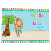 アロハレッドヘアガールありがとう ラージペーパーバッグ (裏面)