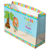 アロハレッドヘアガールありがとう ラージペーパーバッグ (裏面アングル)